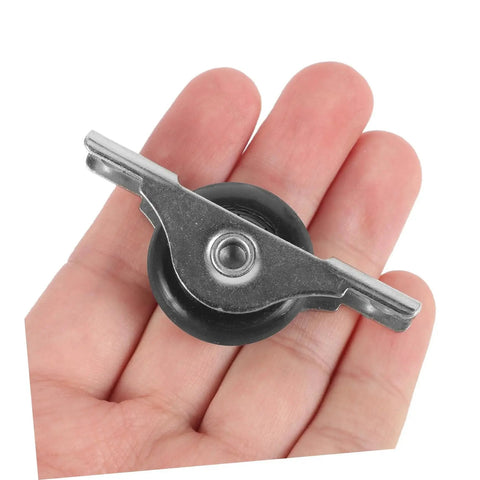 4 Pieces Sliding Door Wheel Pulley Track Roller Set For Wardrobe And Cabinet Doors Heavy Duty Steel And Nylon Hardware in hand