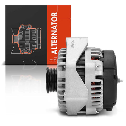 Alternator Replacement for Chevy Silverado 1500 2005 2006 V6 4.3L V8 5.3L 6.0L with box packaging.