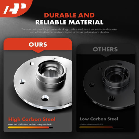Front Wheel Bearing And Hub Assembly Pair For 4WD Toyota Tundra 2007 Through 2018 And Sequoia 2008 Through 2018 high carbon steel.
