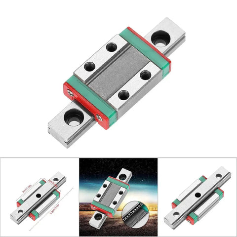 Compact 9Mm Mini Linear Rail Slider With 55Mm Length Locked Fixation Guide Rails for precision machinery and equipment