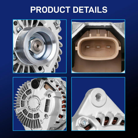 Beefed Up 150A Direct Fit Alternator Replacement details for Nissan Murano 2015-2017 V6 3.5L and other models