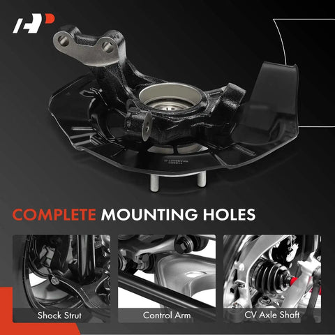 Front Left Steering Knuckle And Wheel Bearing Hub Assembly For Toyota Highlander 2006-2007 V6 3.3L FWD And Lexus RX400h 2006-2008