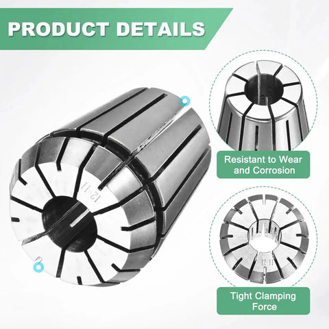 ER32 Spring Collet Chuck 12mm Clamping Diameter For CNC Milling Drilling Engraving Lathe Tools Premium 40Cr Steel High Speed Versatile Tool Holder