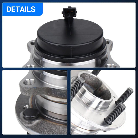 Rear Wheel Bearing And Hub Assembly For Hyundai Santa Fe Veracruz And Kia Sorento 5 Lug With ABS Direct Fit Easy Install Rear FWD
