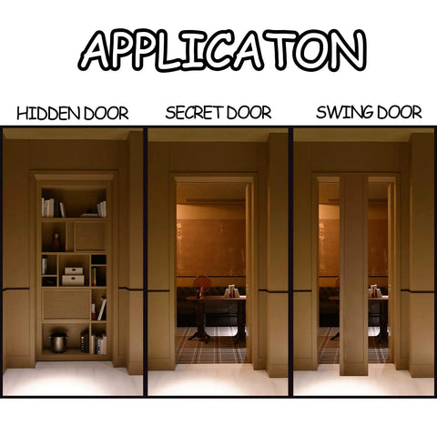 Hidden Pivot Hinges Stainless Steel For Wood And Secret Doors With 360 Degree Rotation Heavy Duty Invisible Hardware shown