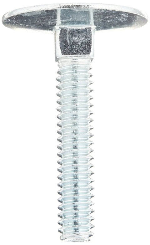 Elevator bolt, 1/4-20 x 1-1/2, zinc-plated steel with mushroom head and square neck