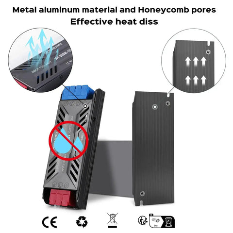 24V 300W LED Power Supply Go-To Ultra Slim Aluminum LED Driver Transformer 120V AC To 24V DC 12.5A with heat dissipation design