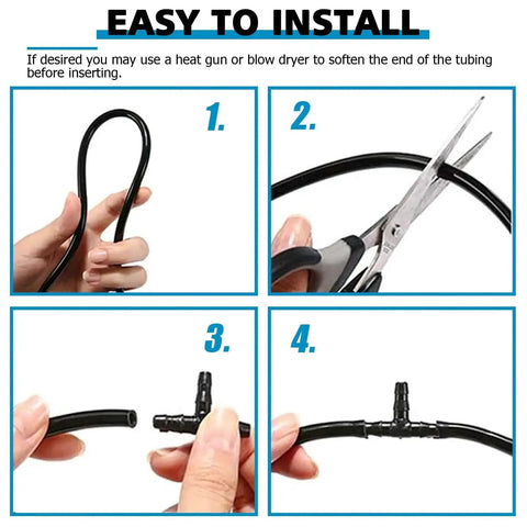 Instructions for 115 Piece Vacuum Connector Kit With Heat Resistant Nylon 66 Tubing Fittings Up To 240 C 460 F installation.