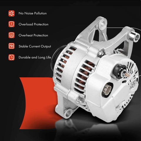 Alternator Replacement For Dodge Dakota 2.5L 1999 2000 And Jeep Cherokee TJ Wrangler 2.5L 4.0L 1999 2000 12V 117A LRA1164