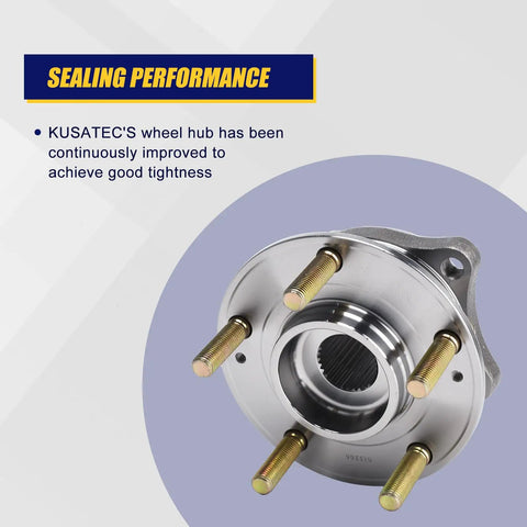 Beefed Up Front And Rear Wheel Bearing And Hub Assembly 513266 for Hyundai Santa Fe Veracruz and Kia Sorento 2007 to 2018