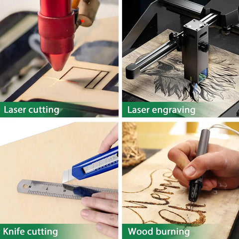 4 Pack Basswood Sheets 1/16 X 12 X 12 Inch For Laser Cutting And Engraving, knife cutting, and wood burning