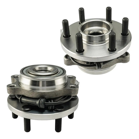 Front Wheel Hub Bearing Assembly With ABS For 2005 to 2019 Nissan Frontier 4x4 6 Lug 4.0L V6 Models, 2 Pack 515065