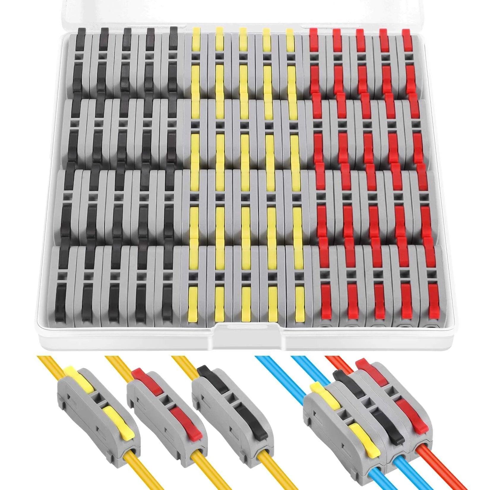 60 Piece No Fuss Compact Lever Wire Connectors Set 🍁
