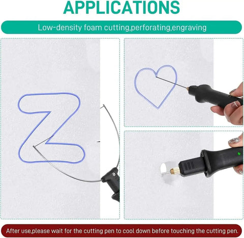 Pro Grade Dope 6 In 1 Hot Foam Cutter Kit With 110 To 240V UL Adaptor And Digital Voltage Controller cutting foam shapes