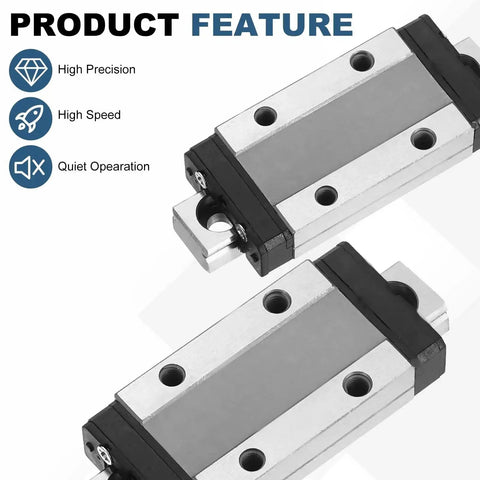 50Mm Linear Guide Rail With MGN9H Carriage Block And Mini Guide For Tiny CNC Machines And 3D Printers, showcasing product features