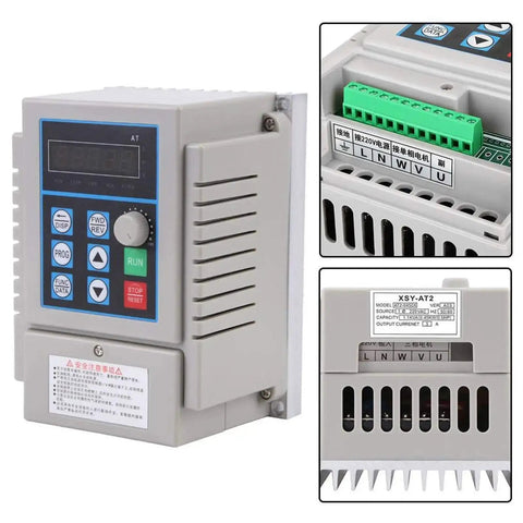Versatile Variable Frequency Drive For 0.45KW Single Phase Motors 220V 2.5A VFD Speed Controller with plug and play feature
