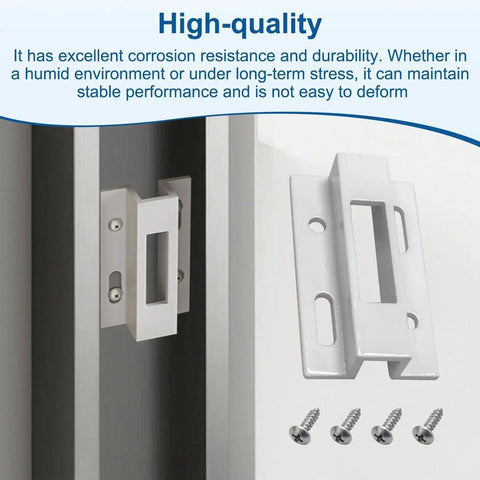 Universal Sliding Door Keeper And Hook Latch Replacement For Pella And Micron 1200 Series Extruded Aluminum Door Latch Kit