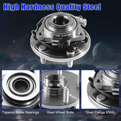 Front Wheel Bearing And Hub Assembly For Jeep Grand Cherokee 2005-2010 And Commander 2006-2010 5-Lug With ABS Drop-In Replacement