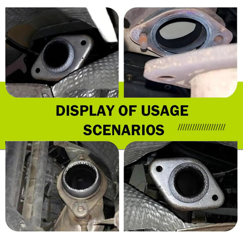 Exhaust gasket 2-pack, graphite, 60 mm ID (2.36 inch) manifold gaskets for muffler replacement