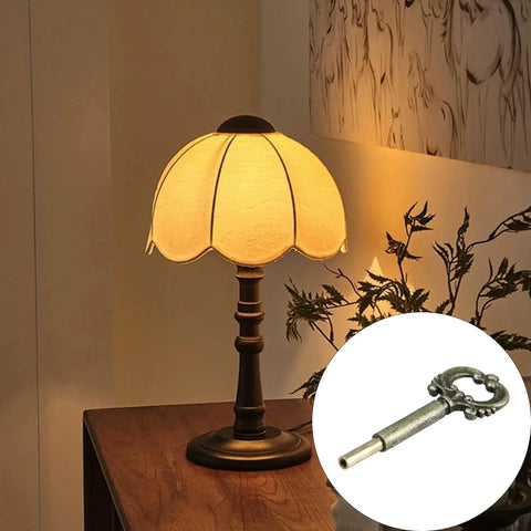 Antique Brass Lamp Turn Knob Set For On Off Switch Keys Two Pack For Table And Floor Lamps Metal Replacement Socket Knob With One Half Inch Extension
