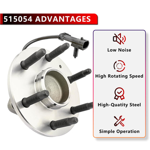 Beefy Pair Front Wheel Hub Bearing For Chevy Tahoe Silverado 1500 Suburban 1500 Avalanche 1500 Express 1500 GMC Yukon XL 1500 Sierra