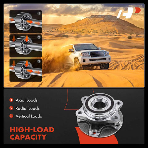 Front Or Rear Wheel Bearing And Hub Assembly For Audi A6 A6 Quattro A8 Quattro R8 S8 S6 Phaeton 2004 Through 2015 Models