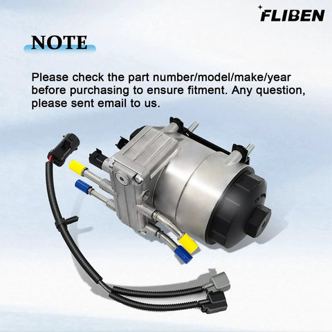 Diesel Fuel Pump Assembly For Ford Super Duty F250 F350 F450 F550 And Excursion 2003 To 2007 6.0L V8 Replacement, aluminum body.