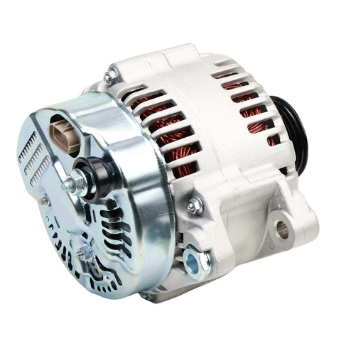 Alternator Replacement Kit For 2006 To 2012 V6 SUVs And Minivans Including Sorento Sedona Borrego Veracruz Santa Fe Sonata Entourage Azera With 3 3 L And 3 8 L Engines Easy Install And Durable Performance, front angle view, sturdy metal exterior, compact design