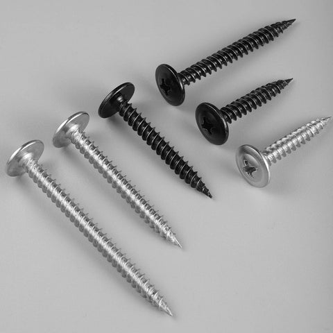 Wood Screw Set No 8 X 1 Inch Phillips Modified Truss Head Self Tapping Stainless Steel 410 for woodworking and home repairs.