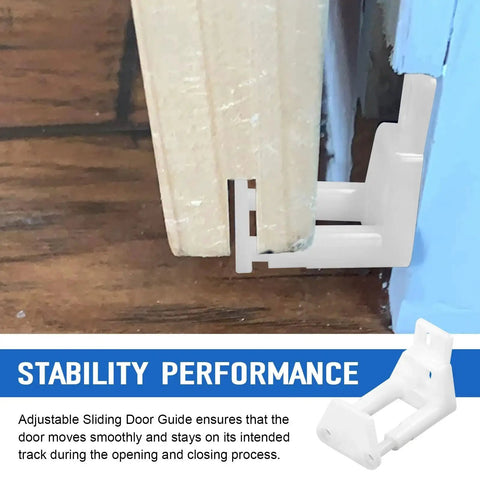 Adjustable Sliding Door Guide Set For Barn And Pocket Doors Floor Guide With Wall Mount RV Sliding Door Hardware