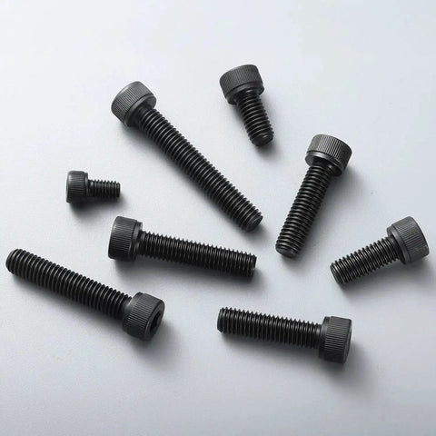 810Pcs M3 Hex Socket Head Screws Set With Nuts And Washers, Heavy Duty Black Oxide 12.9 Grade Alloy Steel, sizes 6-30mm