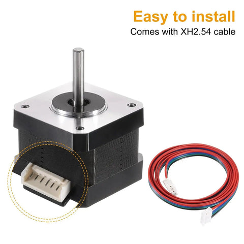 Nema 17 Stepper Motor 42x42x34mm Bipolar 2 Phase 1.3A 3.1V with XH2.54 cable for 3D Printer CNC Machine DIY