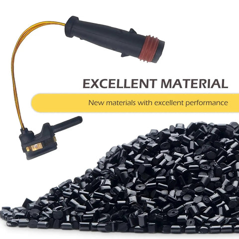 Zeathery 4-piece brake pad wear sensor kit with wiring and black sensor housing