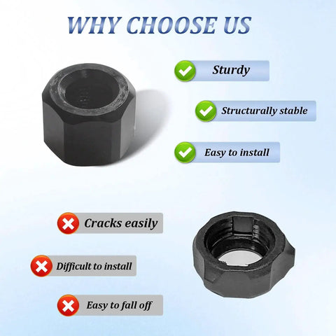 Quarter Inch Collet Nut Replacement for 2485-20 2486-20 die grinders, tough steel build, easy install with pros and cons list.