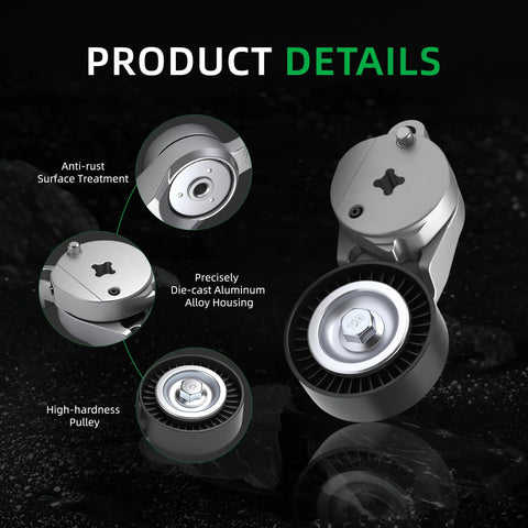 Serpentine Belt Tensioner Kit For Toyota Camry 2.5L L4 2010 2011 Includes Belt OE Replacement 1662036030 166200V010