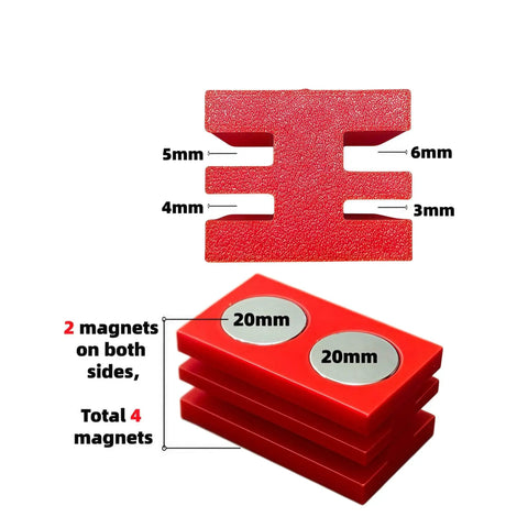 Magnetic Hold Down Pins For Laser Cutter 4 Magnet Risers For Steel Honeycomb Beds Clamps 3mm 4mm 5mm 6mm Thick Materials