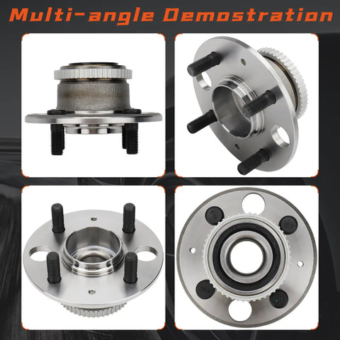 Rear Wheel Hub And Bearing Assembly With ABS For Acura Integra 1990-2001, Honda Civic Del Sol 1995-1997, And Honda Civic 1992-2000