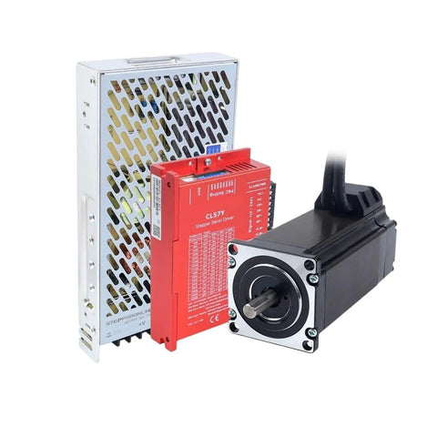 3 Nm Nema 23 Closed Loop Servo Motor With Encoder CL57Y Driver Power Supply Kit for motion control and DIY CNC robotics