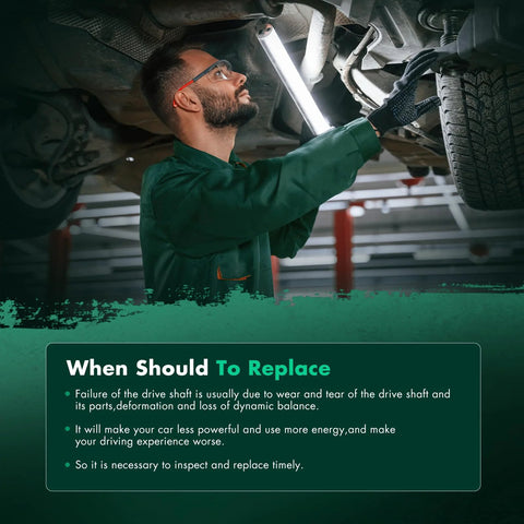 Mechanic inspecting vehicle underside with Driveshaft Center Support Bearing Fits Nissan 720 D21 Pathfinder Frontier 1986 Through 2004 Model Years Premium Replacement For Smooth Ride And Long Lasting Durability Great For Daily Drivers emphasis
