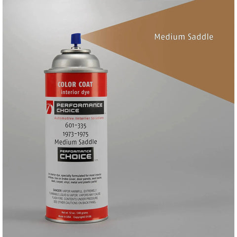Medium Saddle Interior Spray For 1973 1975 Corvette C3 Vinyl Trim 12oz, front view of product can with label.