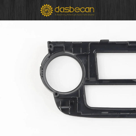 Front view of AC Control Panel Center Dash Vent Trim For Honda CRV 2007 2011 Bezel in black ABC plastic