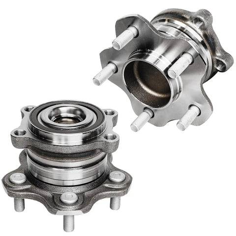 4 Pack Front And Rear Wheel Bearing Hubs For Nissan Altima 2007 To 2019 Maxima 2009 To 2019 5 Lug FWD Replacement Kit, metal construction