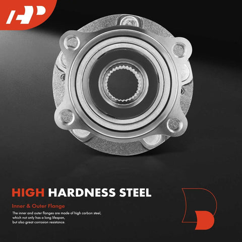Front Wheel Bearing And Hub Assembly 5-Lug Direct Fit Compatible With Hyundai Sonata 2015-2019, top view