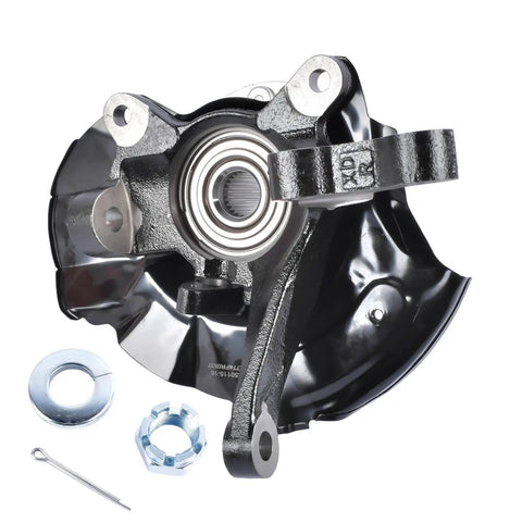 Front Right Passenger Side Steering Knuckle And Wheel Bearing Hub Assembly For Hyundai Elantra 2001 2002 2003 2004 2005 2006 With 4 Wheel ABS And 4 Lug Compatibility Replace 697962