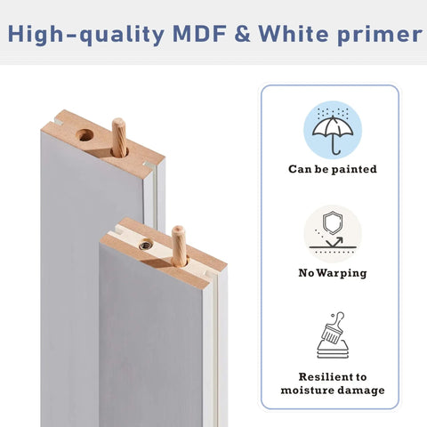 3 Lite Glass Bi Fold Barn Doors, 30 By 84 Inch Slab With 2.83 Ft Sliding Hardware Kit, Solid MDF close-up detail