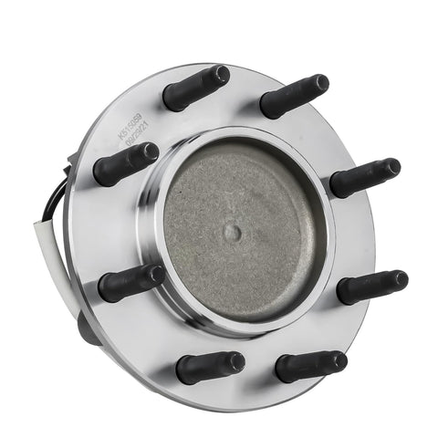 Front view of Front 2pc Wheel Bearing Hubs Kit for GMC Savana 2500 and Chevrolet Express 2500 3500 4500 RWD Vans with 8-bolt pattern