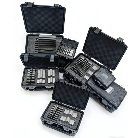 Pro Grade 130 Piece Shim Stock Kit 4x4 Inch Slotted Stainless Steel 304 With Storage Case 13 Thicknesses For Machinist Tools