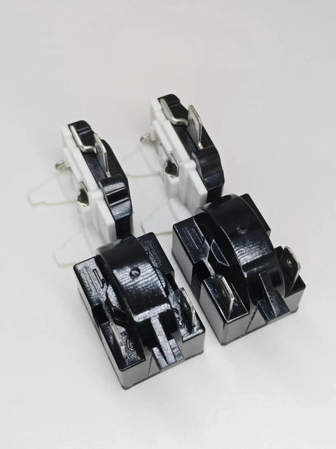 2 Pack PTC Starter Relay 4.7 Ohm 2 Pin For Refrigerator Compressor Easy Plug And Play DIY Friendly Starter Relay With Overload Protector