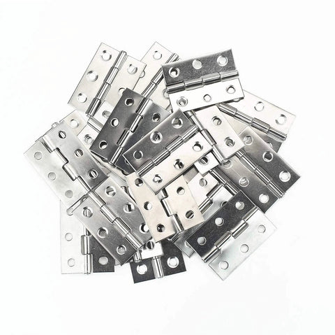 Stainless steel 2-inch folding hinges, 20pcs for doors and windows