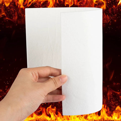White ceramic fiber gasket sheet, 7x10 in, 1/8 in thick, 8-pack fireproof insulation for stoves and furnaces